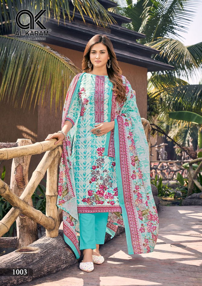 Al Karam Shanaya Wholesale Printed Cotton Dress Material